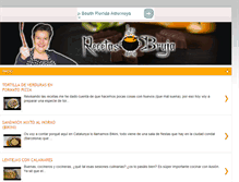 Tablet Screenshot of lasrecetasdelabruja.com